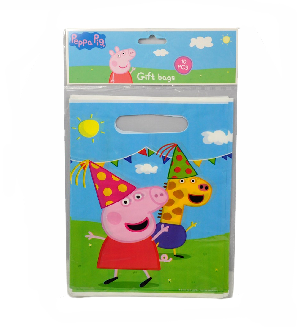 TOREBKI FOLIOWE PREZENTOWE ŚWINKA PEPPA 10 SZTUK