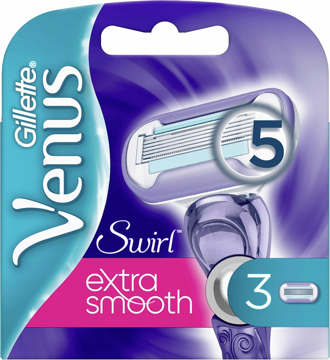 Gillette Venus Extra Smooth Swirl holicí břity 3 kusy