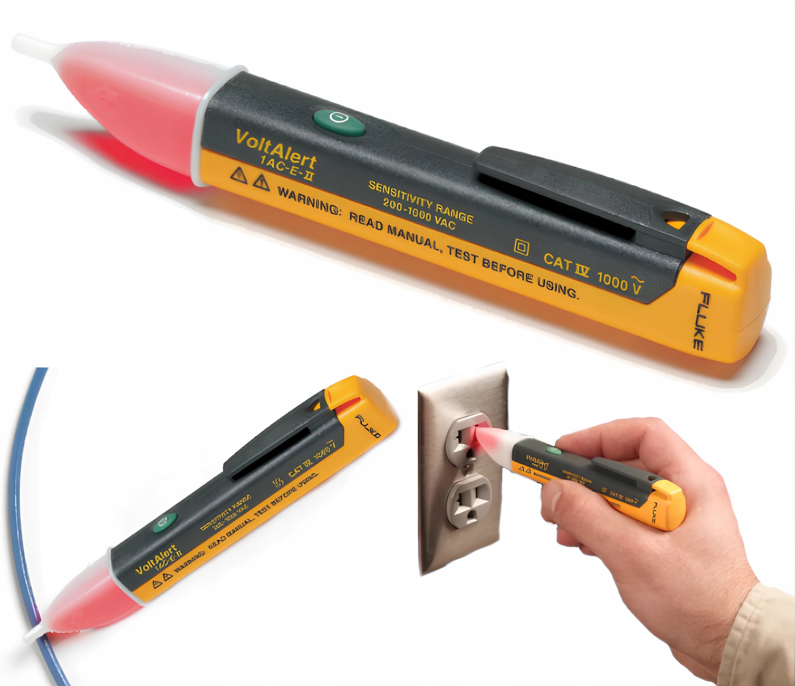 Signalizátor napätia Tester Detektor Skúšobník napätia 200-1000V Fluke