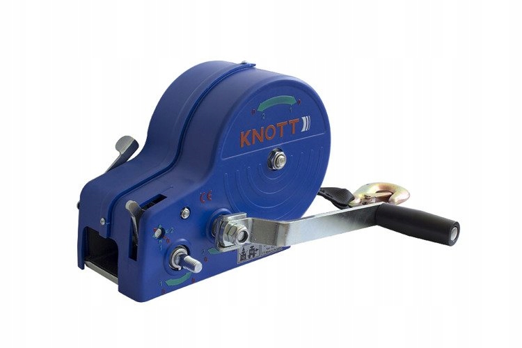

Wciągarka 1150 kg Knott z pasem obudowa niebieska