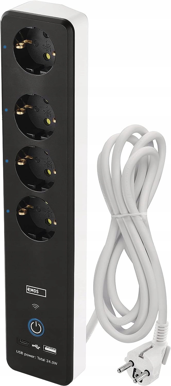 EMOS GoSmart listwa zasilająca 4 gniazda 2m_OPIS