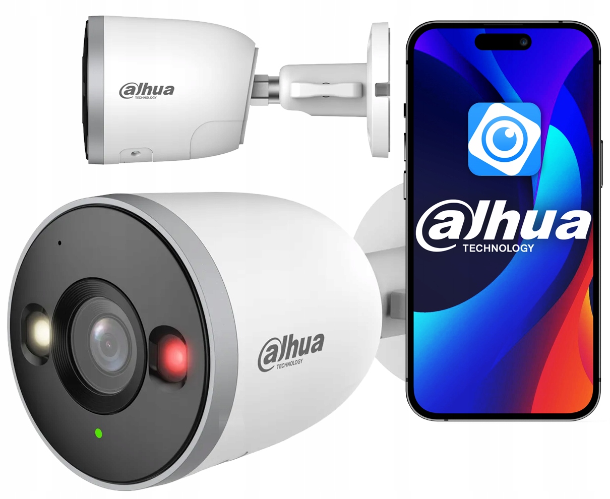 Kamera WiFi 5MPx Dahua IPC-F5DP-IL Detekcja Dual Light slot Sd 256G Audio