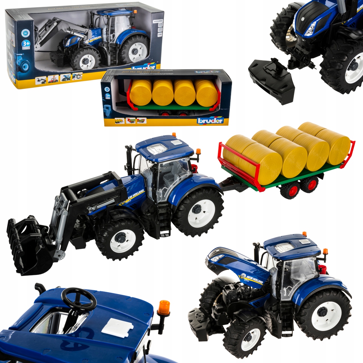 

Ciągnik New Holland T7.315 Ładowacz Przyczepa