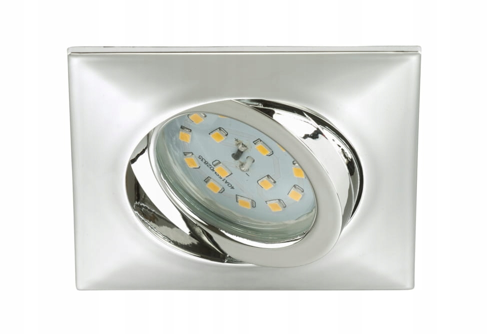 OCZKO - OPRAWA WPUSTOWA - LED 5W - KWADRAT - CHROM