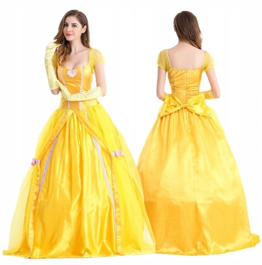 Kostým Šaty Bella Cosplay Pro Dospělé Xs/s 164/170