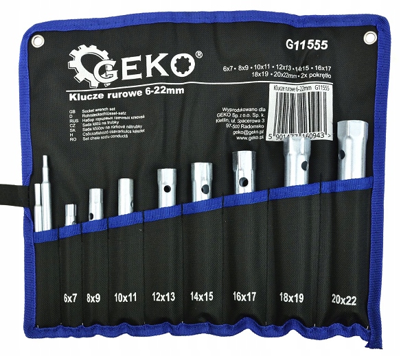 

Klucze Rurowe 6-22 mm Zestaw Kluczy Rurowych Klucz