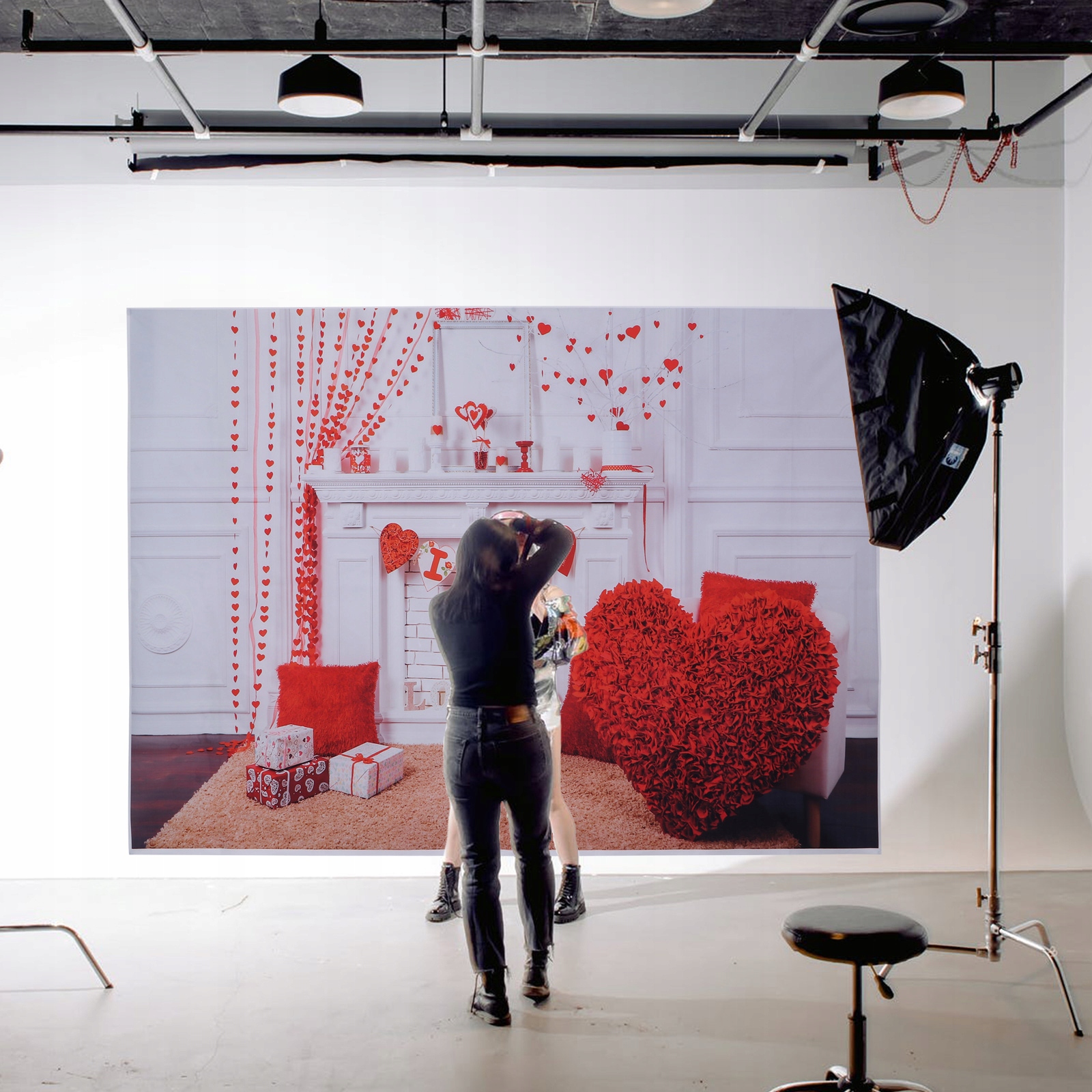 TŁO IMPREZY WALENTYNKOWE TŁO PŁASZCZA Marka bez marki