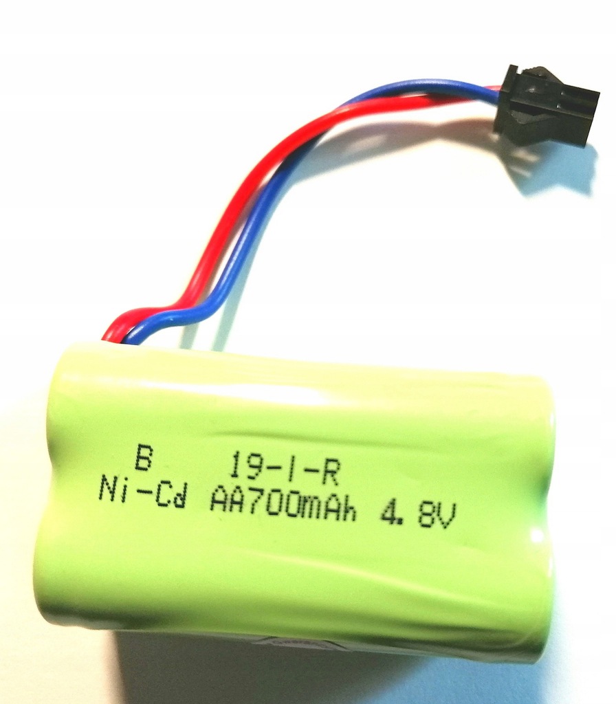 

Akumulator 4,8V Ni-cd 700mAh wtyk Jst Sm 2 Pin