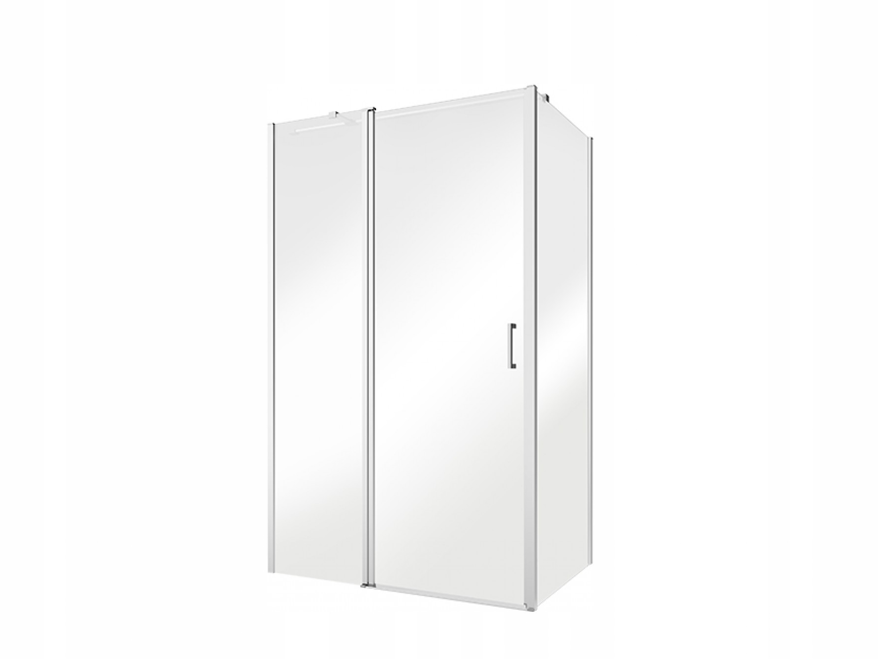 Kabina prysznicowa kwadratowa 100x100 Exo-c chrom