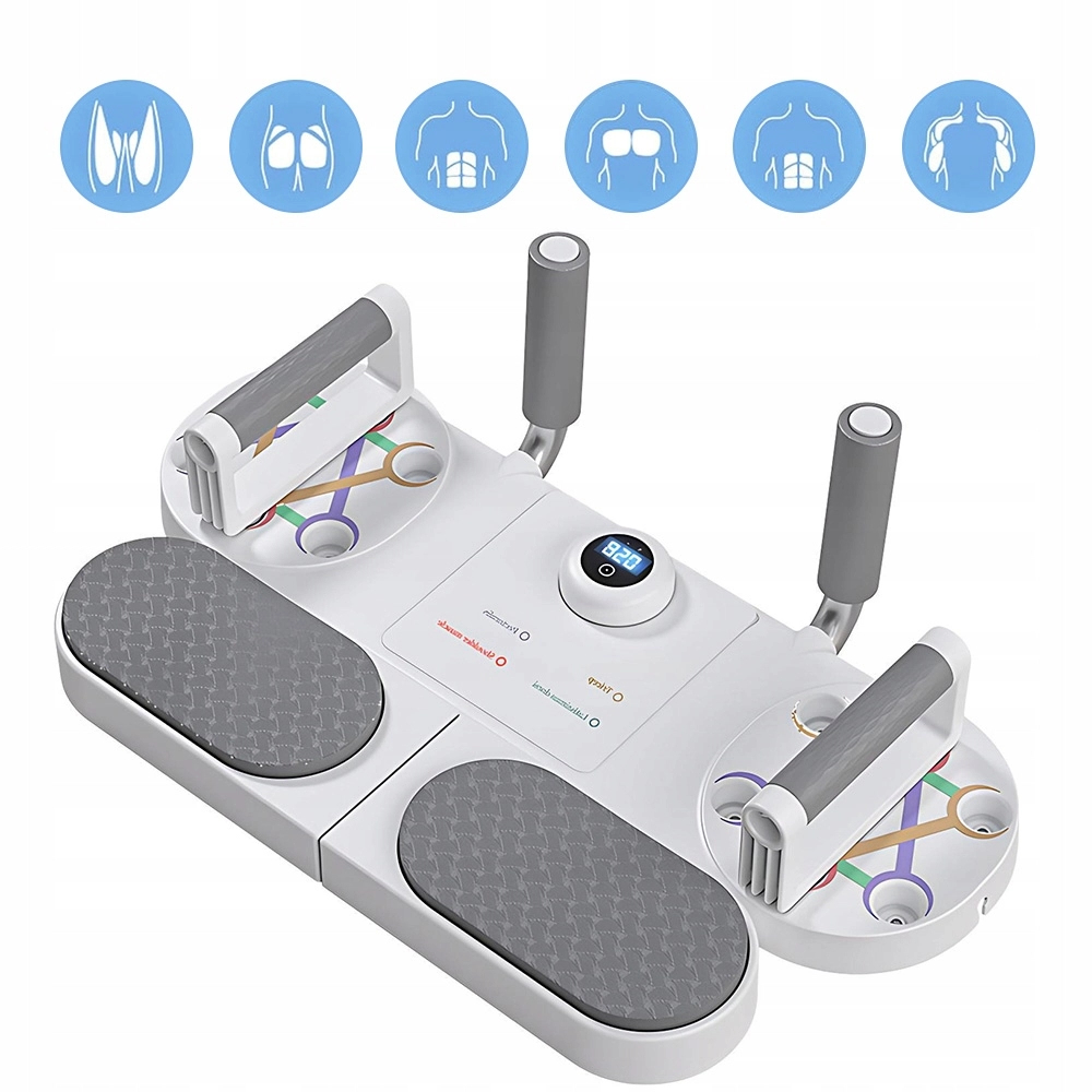 Deska Na Kliky S Časovačem, Multifunkční Tréninkové Vybavení Pro Břicho A Klec