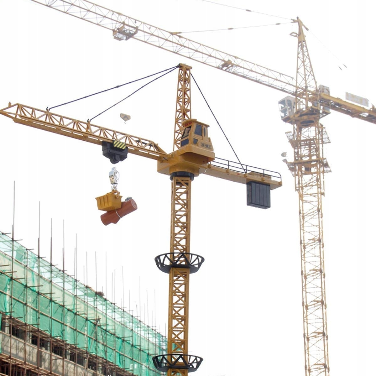 Mega Dźwig Żuraw Budowlany RC Zdalnie Sterowany 128cm na Pilot + Kask LED Skala nie dotyczy