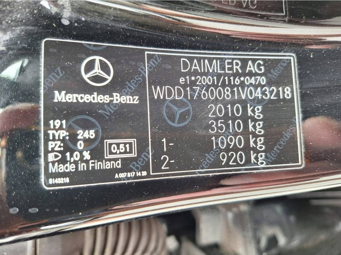 MERCEDES A W176 W117 2.2 CDI 651930 gearbox, automatic 724003