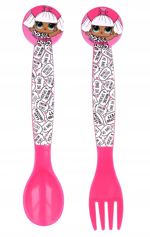 Sztućce plastikowe L.O.L. SURPRISE łyżka widelec