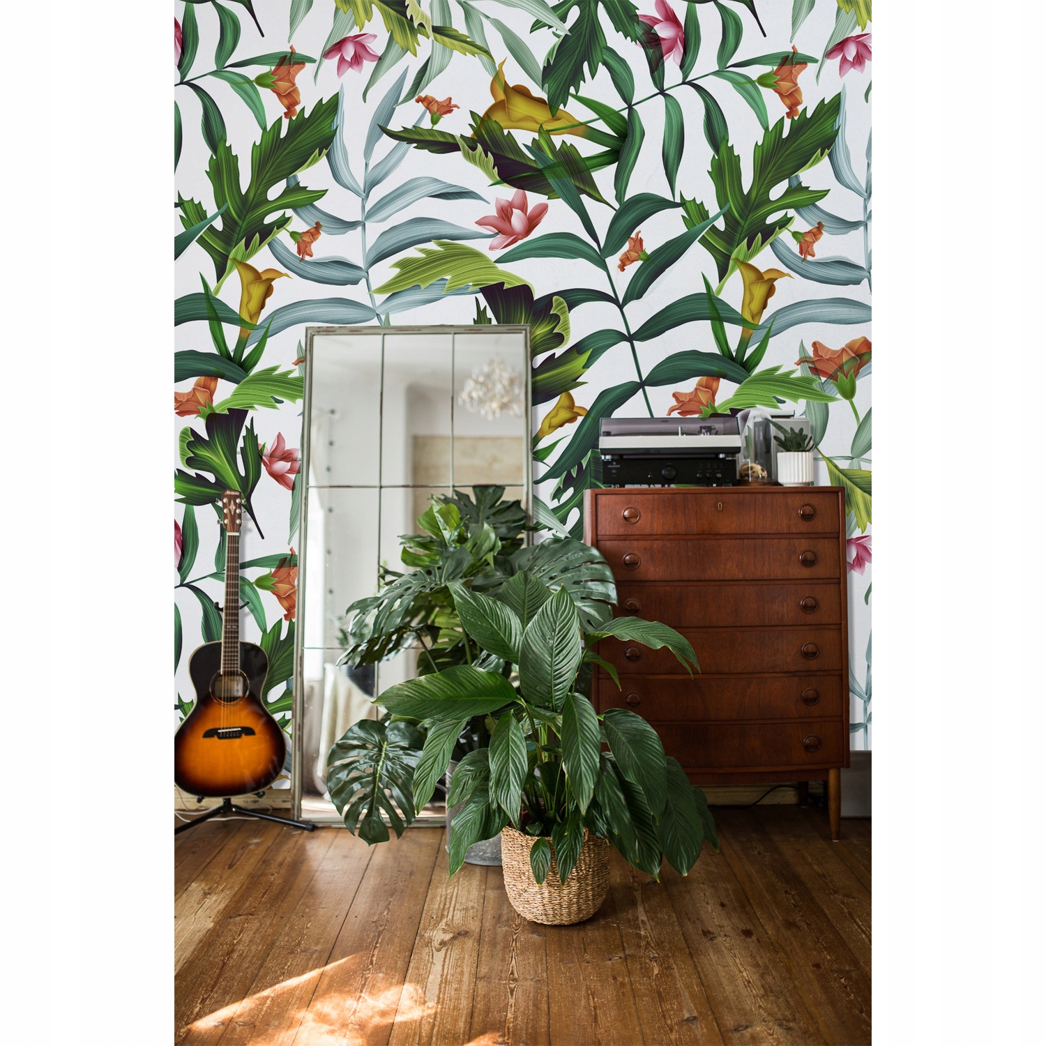 

Fototapeta Tropikalne liście monstera 250x104 cm