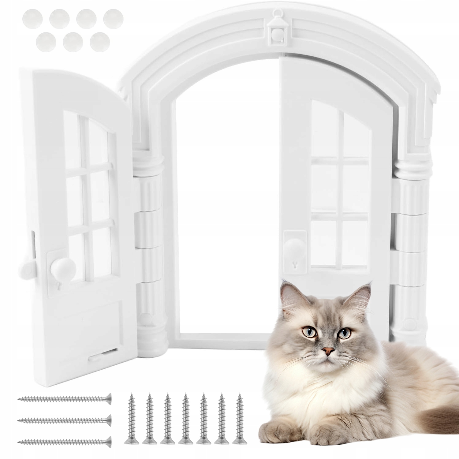 Levně Oboustranná Dvířka Pro Kočky Francouzského Typu Šířka 17 CM S Pojistkou