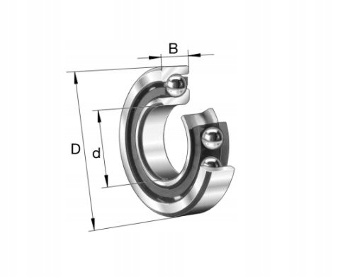 Jednořadé kuličkové Ložisko 7210 B Tvp Fag 50x90x20
