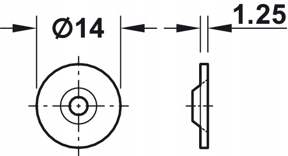 HAFELE ODBOJNIK PUSH KRÓTKI SZARY Z MAGNES +PŁYTKA Szerokość produktu 1.2 cm
