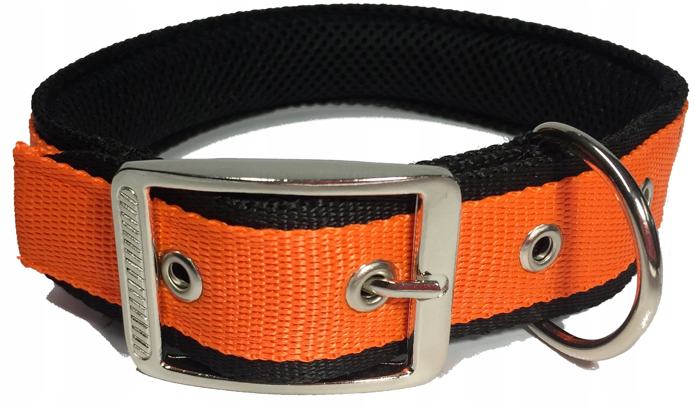 

Mocna Obroża Neon Z Podszyciem 45-55 CM Klamra Met