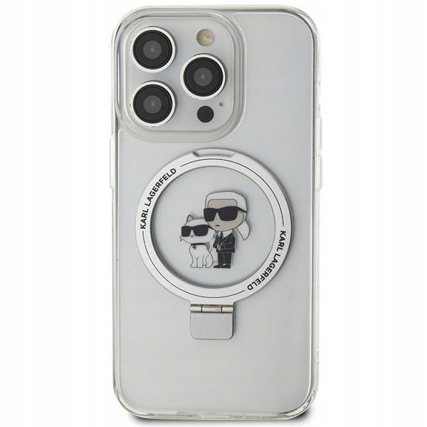 Etui Karl Lagerfeld Ring Stand Karl&Choupettte MagSafe do iPhone 11 Xr