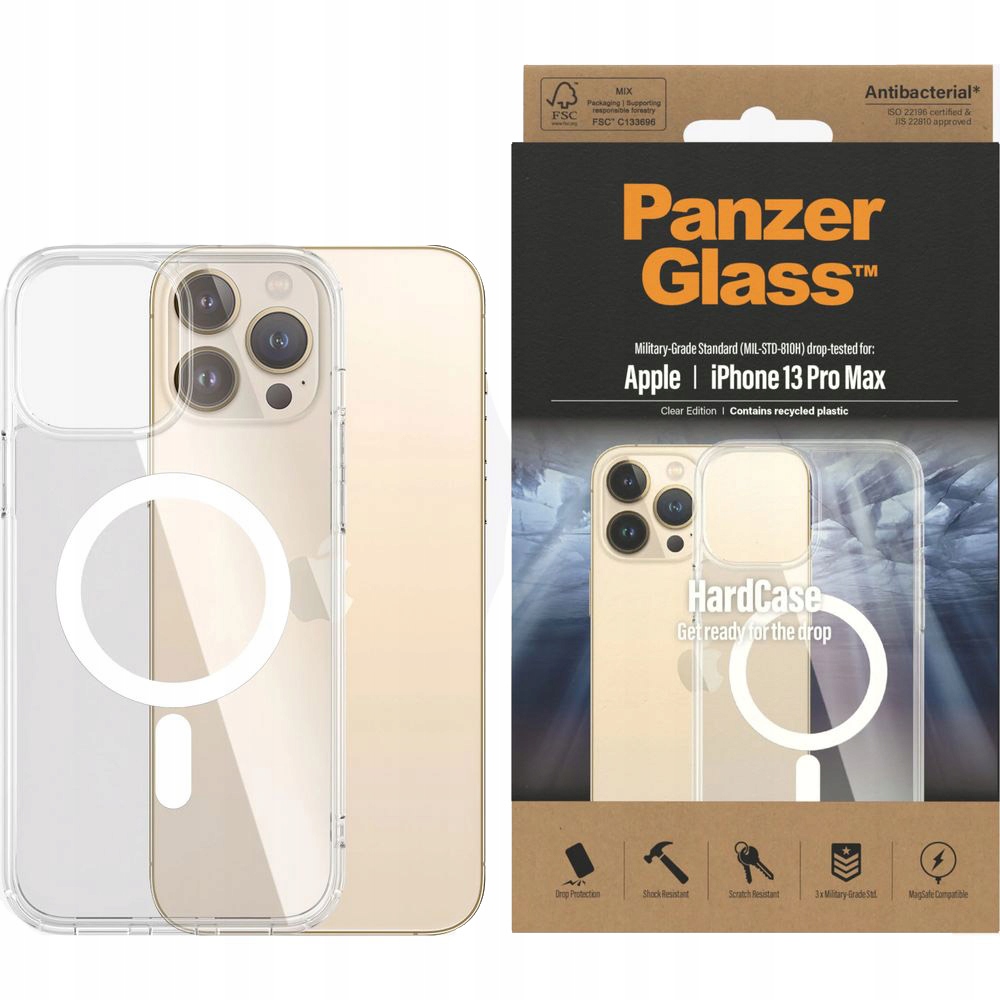 Etui PanzerGlass do iPhone 13 Pro Max, do MaxSafe, wytrzymała obudowa, case
