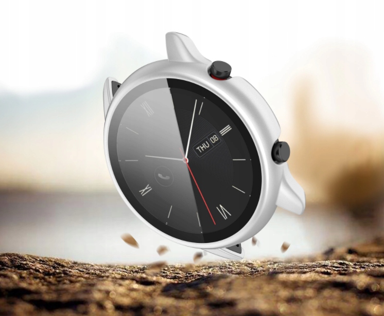 Etui ze Szkłem do Xiaomi Amazfit GTR 2 / GTR 2e Kolor srebrny