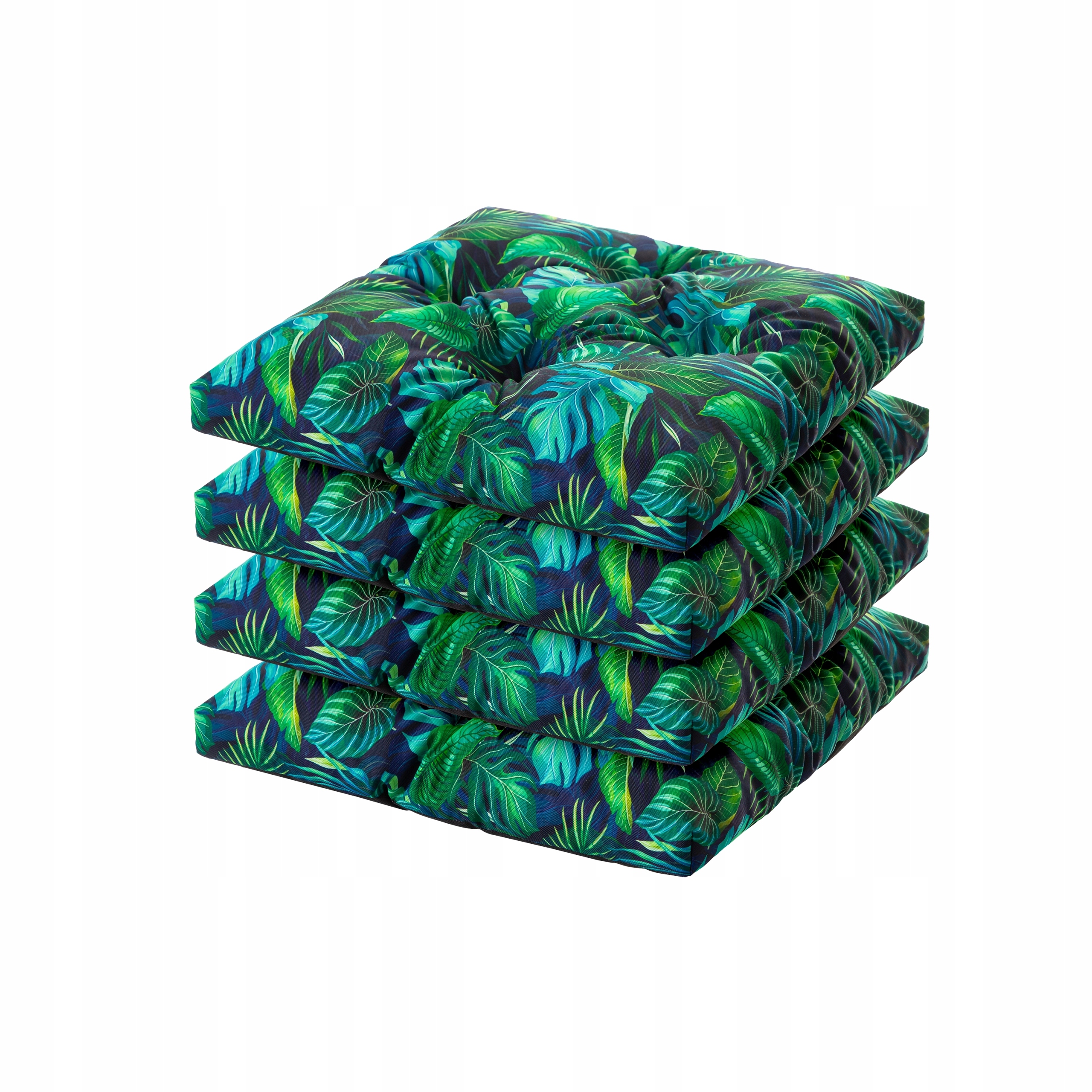 4x Polštář Zahradní Voděodolný Polštář na zahradní křeslo vázaný 45x45