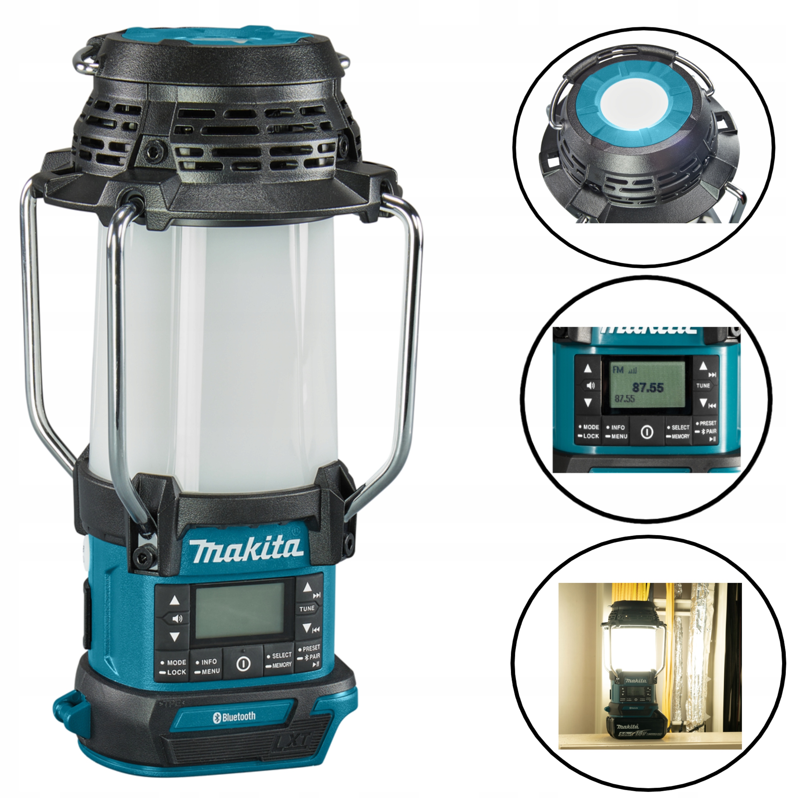 Makita DMR056 Rádio S Lampou Svítilna Fm/dab+ 18V