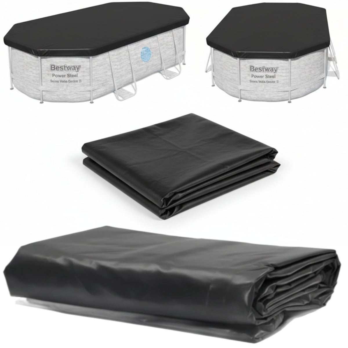 Krycí Plachta Podložka Fólie Pokrývka Do Bazénu 488x305 Bestway Power Steel
