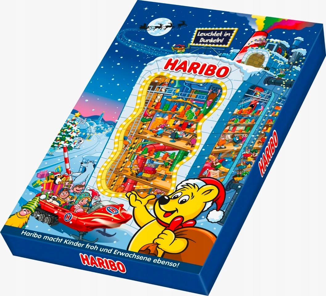 Адвент-календарь Haribo XXL 2025, 24 окошка с мармеладом и жевательными конфетами — фото 2