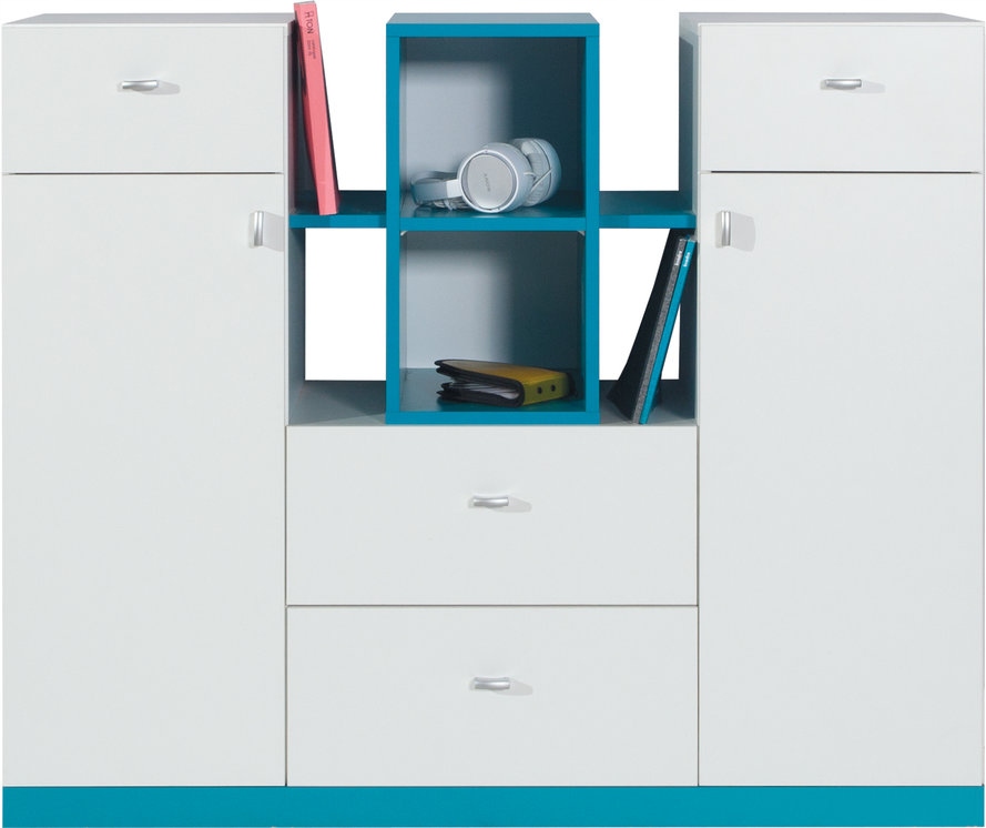 Komoda Enna 120 cm do obývacího pokoje Ložnice Bílá