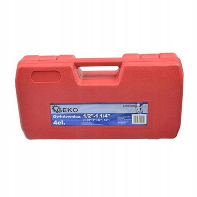 Gwintownica do rur narzynki 1/2" - 1,1/4" 4el Geko Liczba głowic 4 szt