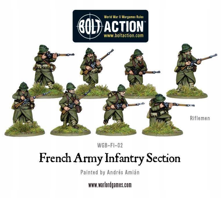 Bolt Action French Army Infantry Section Liczba figurek 10