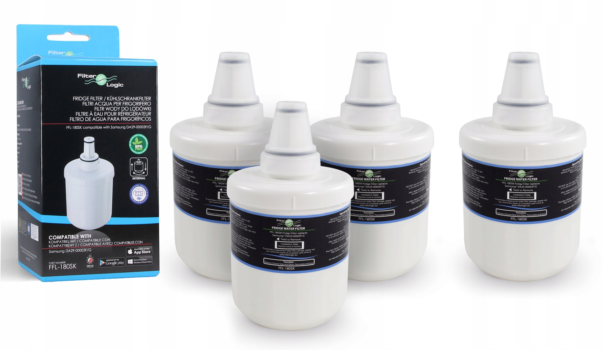 Filtr wody do lodówki FilterLogic FFL-180SK Samsung DA29-00003F G Hafin 3+1