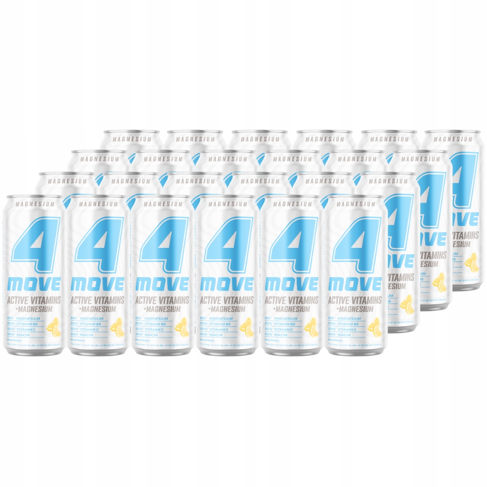 4Move Active Vitamin napój grejpfrut limonka i cytryna 500 ml x 24 sztuki