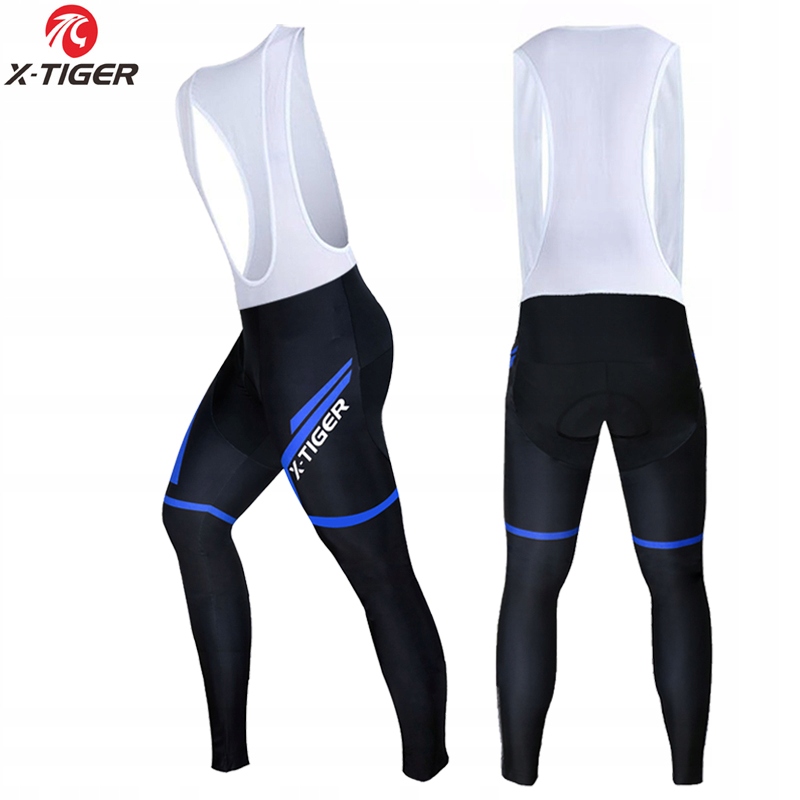 LEGGINSY Z WKŁADKĄ NA ROWER X-TIGER Z SZELKAMI PRO Skład materiałowy 87% poliester 13% elastan