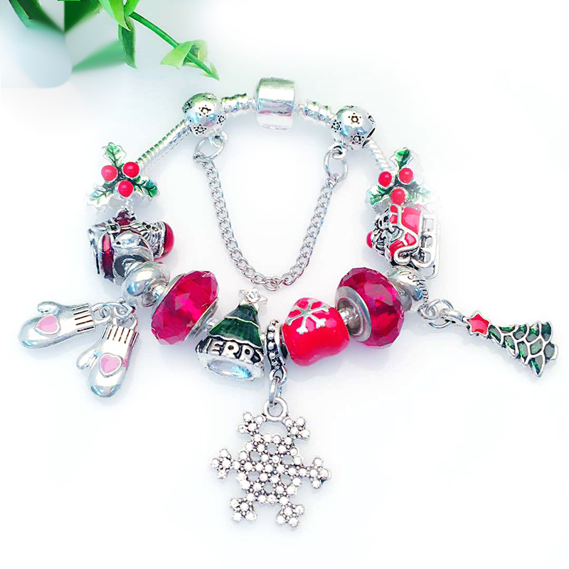 Rukavice z vianočnej série dámsky prívesok Pand0ra-style Bracelet
