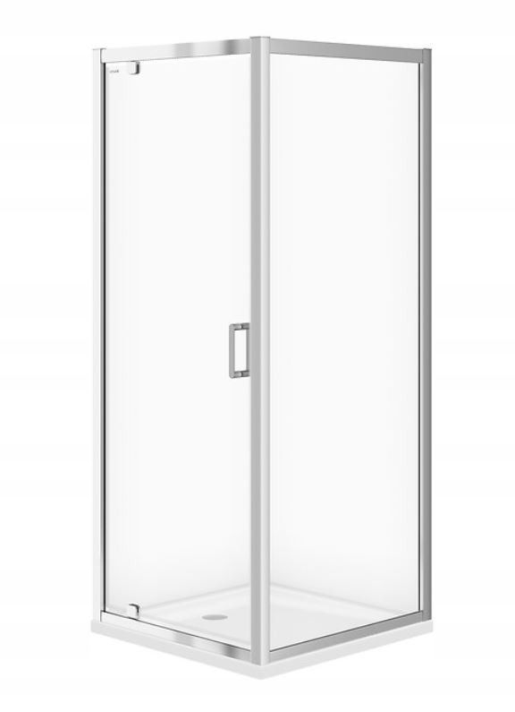 Sprchový kout Arteco čtverec 80x190, kyvný, čiré sklo (S157-009) /ra/