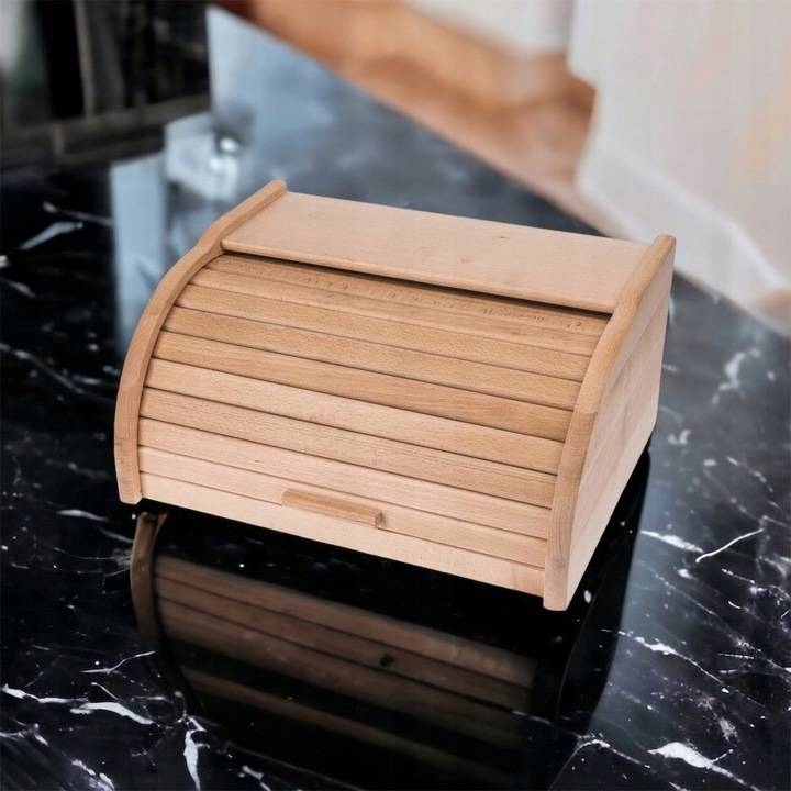 CHLEBAK DREWNIANY Z ŻALUZJĄ NATURALNY Kod producenta 816043