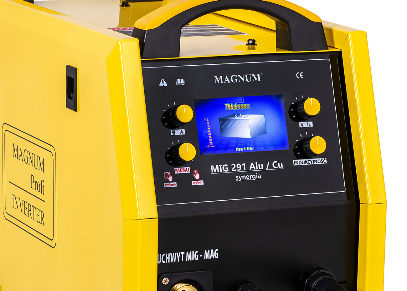 Spawarka Migomat Magnum MIG 280 A LCD MMA ALU 400V Marka Magnum