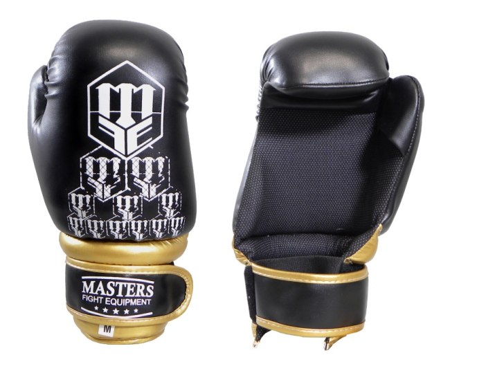 RĘKAWICE OTWARTE ROSM-FIGHT CZARNE ROZMIAR M