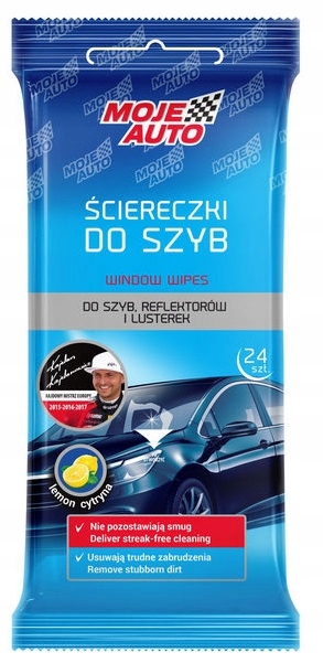 

Moje Auto Ściereczki Chusteczki do Szyb Cytryna