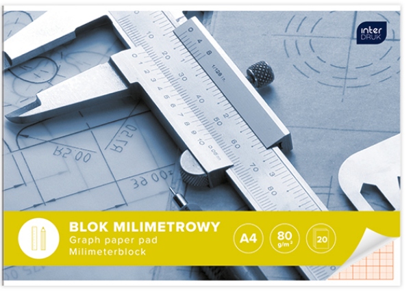 

Blok milimetrowy A4 Interdruk 1 szt