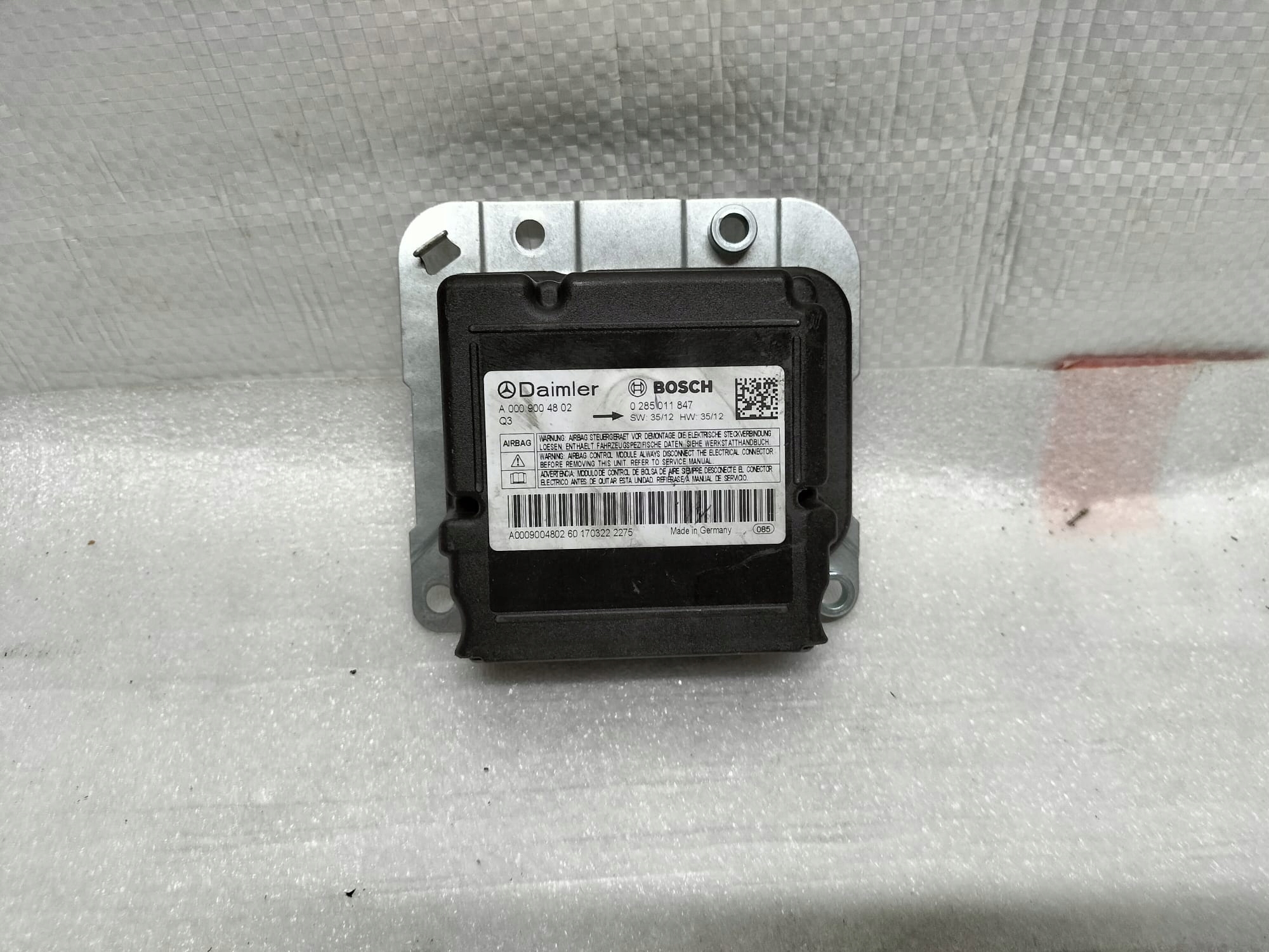 MODUŁ SENSOR PODUSZEK AIRBAG SPRINTER 906