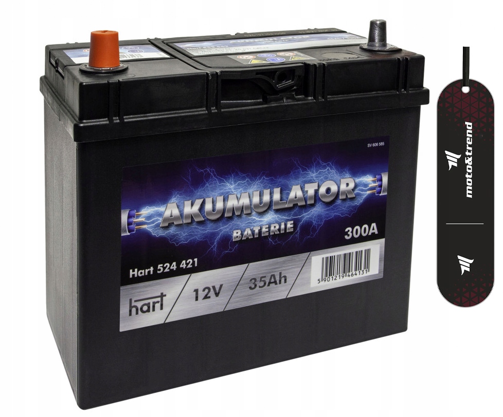 

Akumulator 35AH 300A 187x127x227 L+ Hart 524 421