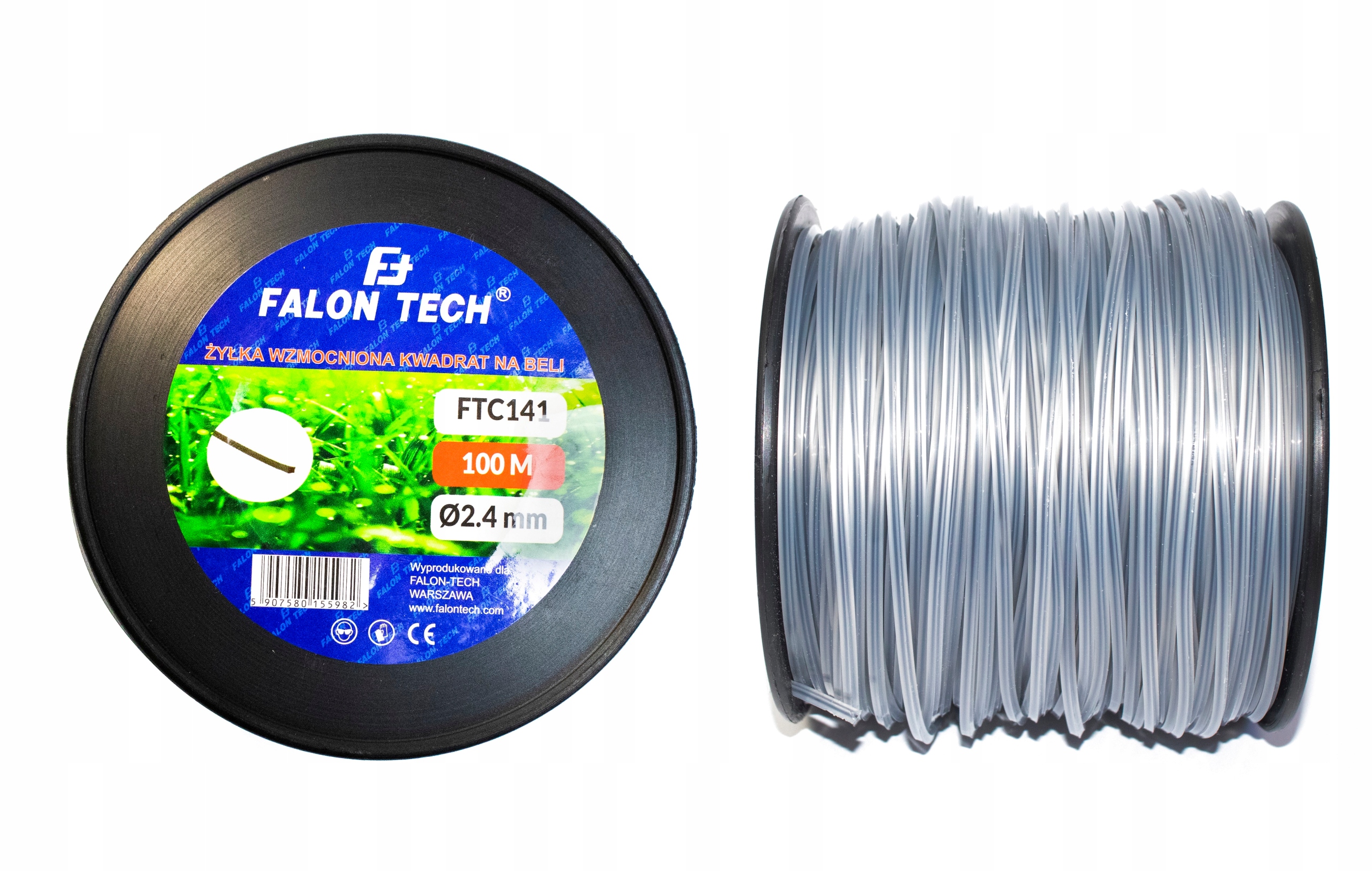 

Żyłka Tnąca Kosy Wzmacniana Zbrojona 2,4 mm 100 m