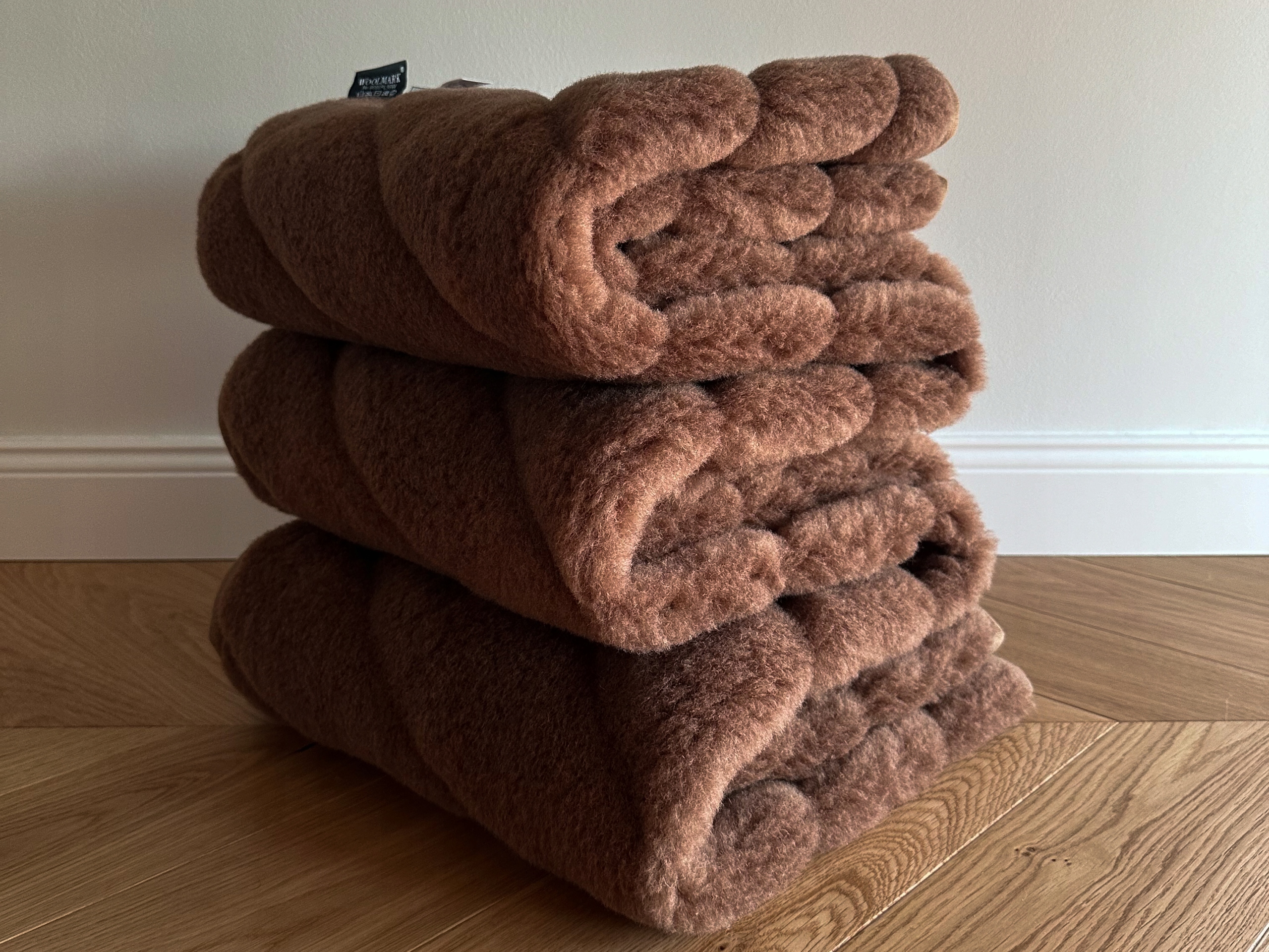 Koc wełniany Camel Exclusive Brownie Pasy 220x200 Kod producenta koc11camel