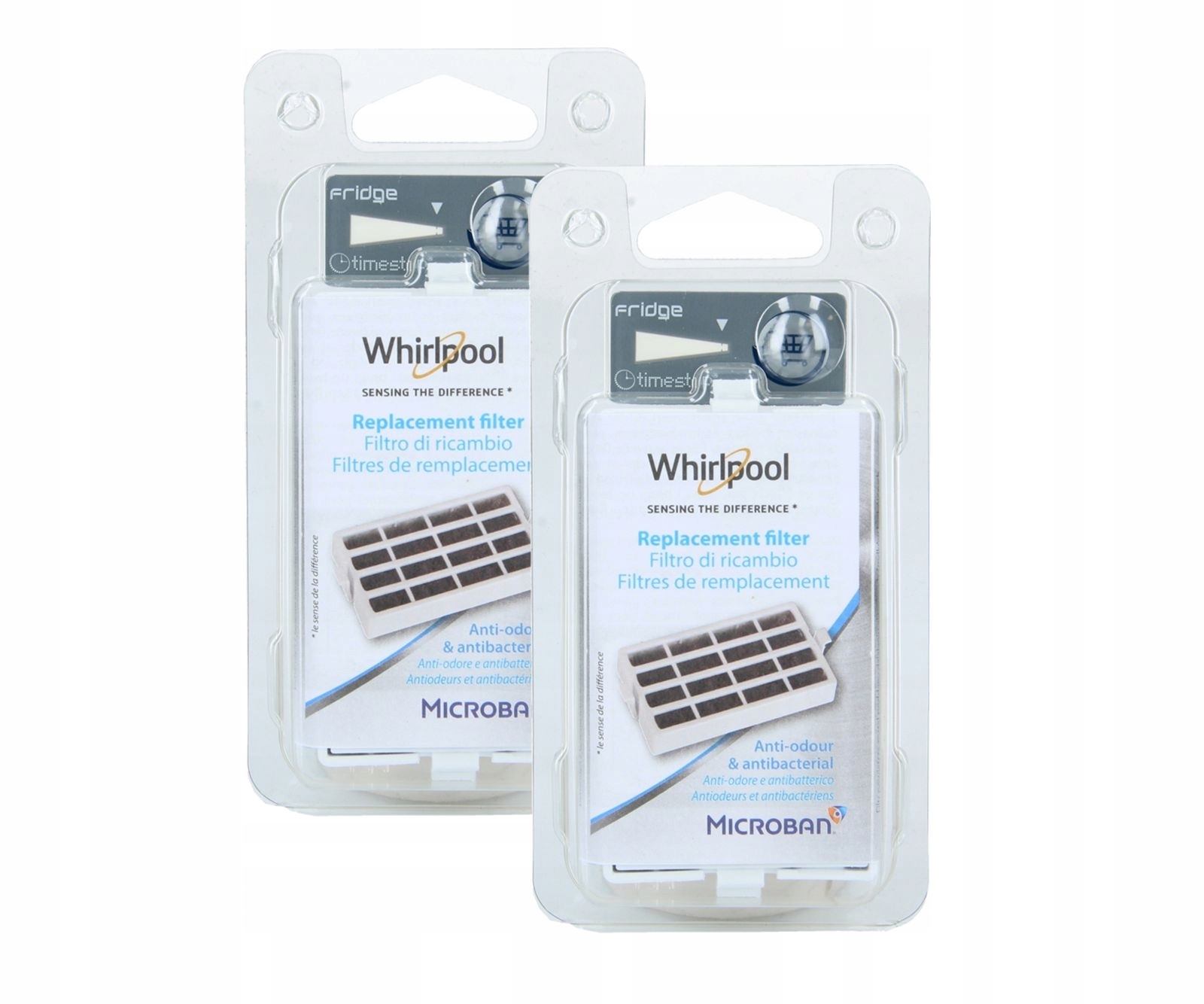 

2x Filtr antybakteryjny lodówki Whirlpool Microban