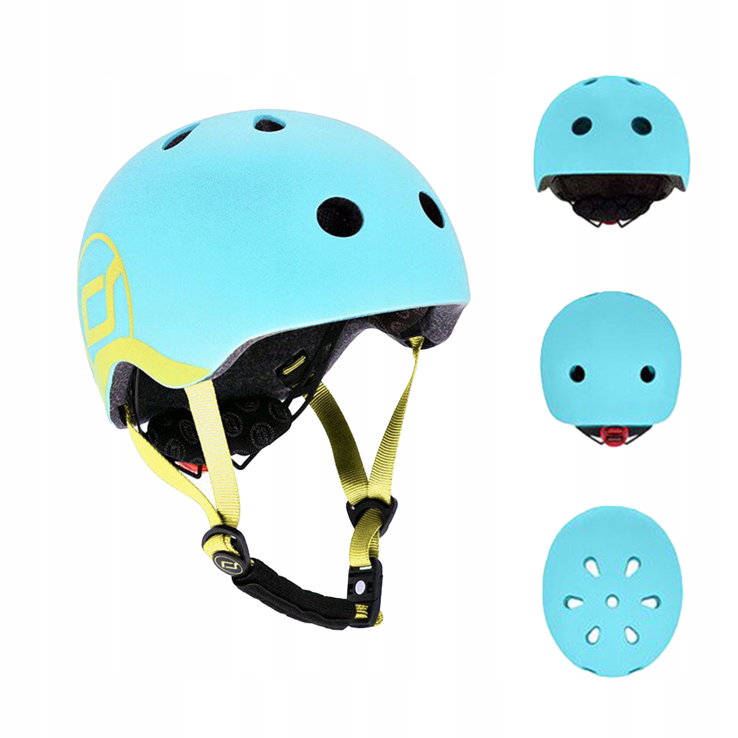 Kask Rowerowy Dziecięcy Scootandride Xxs 1+ Blueberry