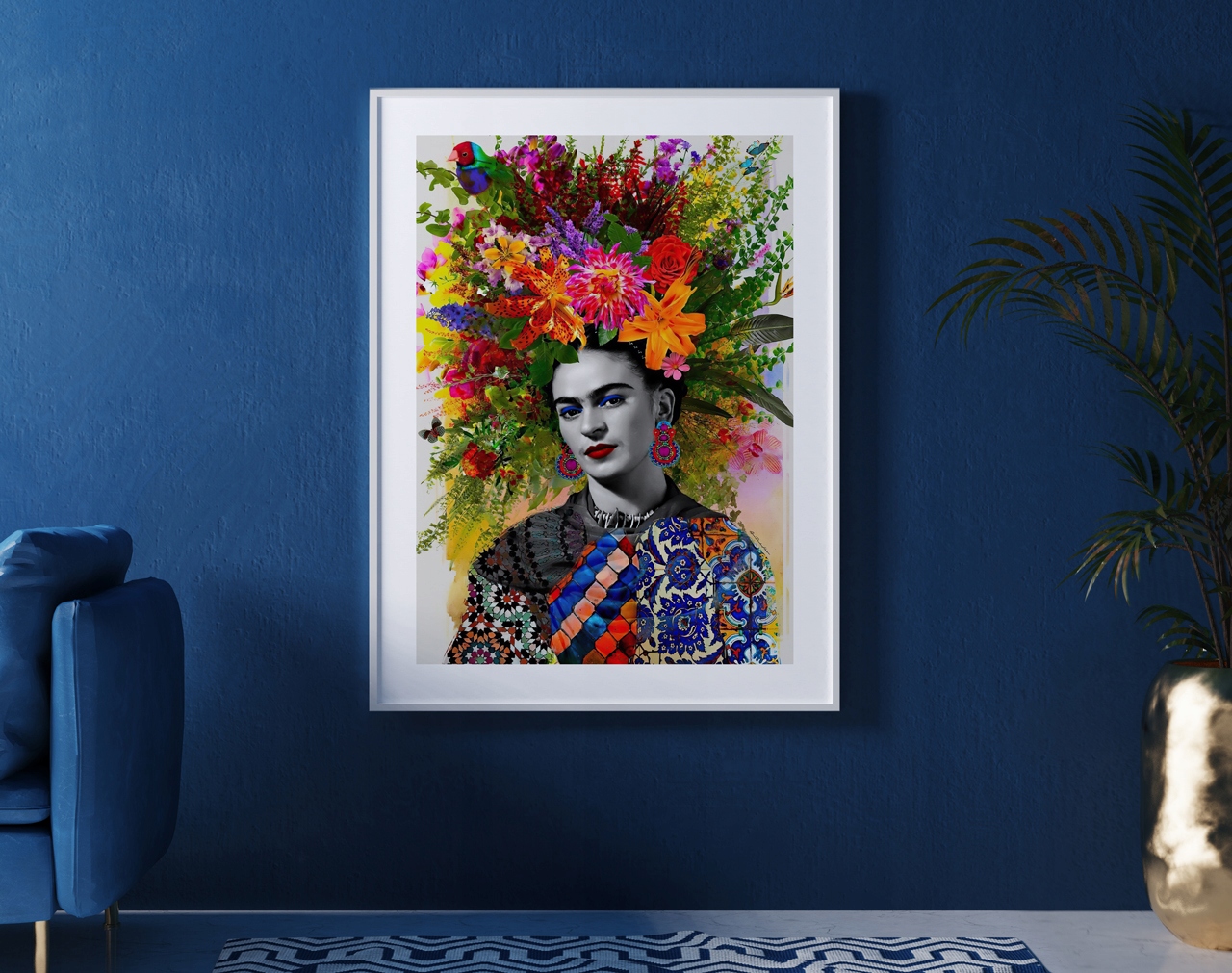Frida Kahlo Elegancka Unikatowa Grafika Plakat A3 Marka inna
