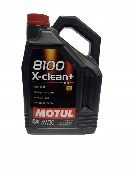

Olej Silnikowy Motul 8100 X-clean+ C3 5W30 5L